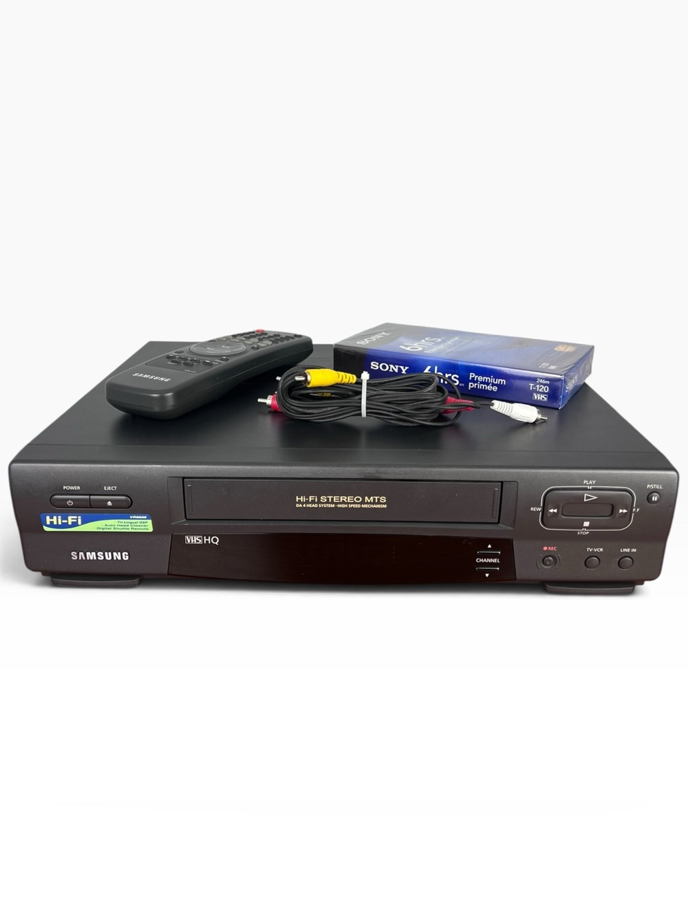 Samsung VR8606 4 Head High Speed VCR VHS Player Recorder Tested Works W/ Remote